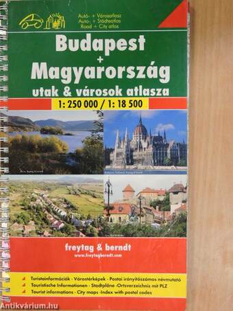 Budapest + Magyarország utak & városok atlasza