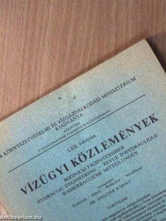 Vízügyi Közlemények 1988/4.