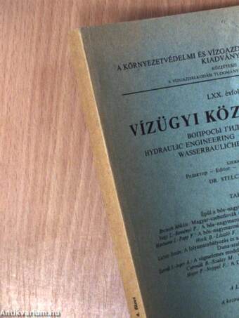 Vízügyi Közlemények 1988/4.