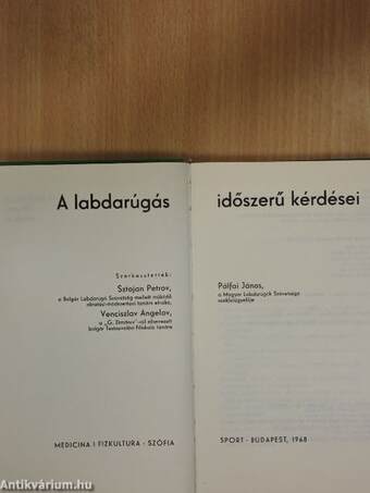 A labdarúgás időszerű kérdései