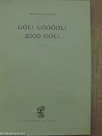 Gól! Góóóól! 2000 Gól!