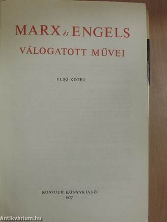 Marx és Engels válogatott művei 1-3.