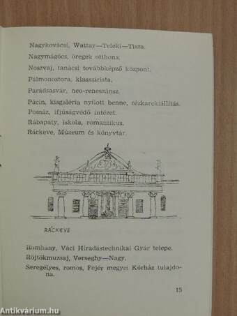 Magyarországi kastélytúrák 1978-1979. kiegészítő füzet