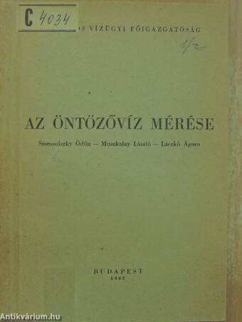 Az öntözővíz mérése I-II.