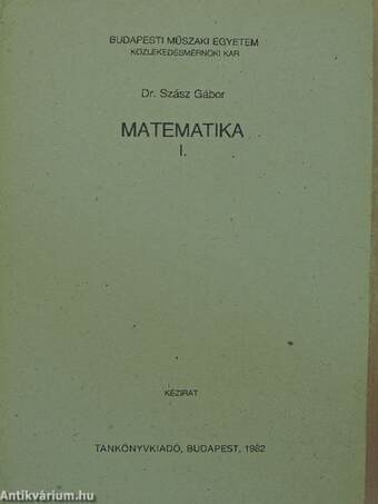 Matematika I.