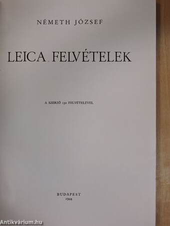 Leica felvételek