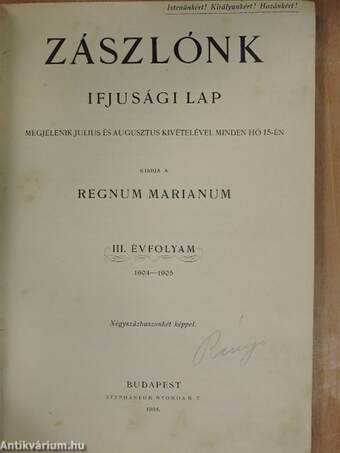 Zászlónk 1904. szeptember-1905. június