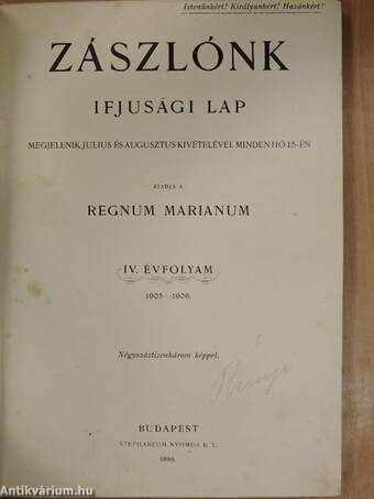 Zászlónk 1905. szeptember-1906. június