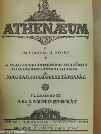 Athenaeum 1916/1-6.