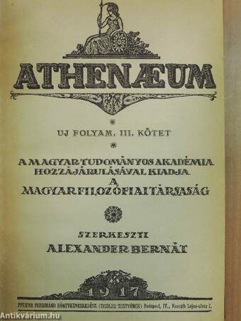 Athenaeum 1917/1-6.