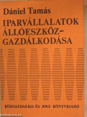 Iparvállalatok állóeszköz-gazdálkodása