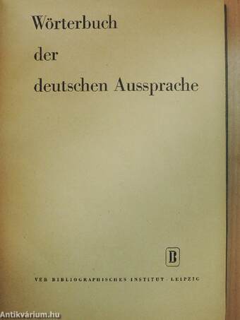 Wörterbuch der deutschen Aussprache