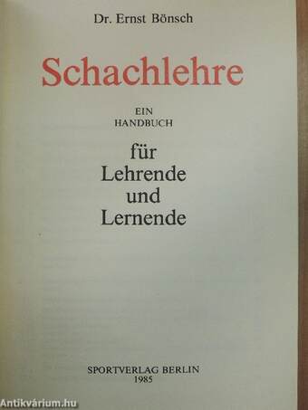 Schachlehre