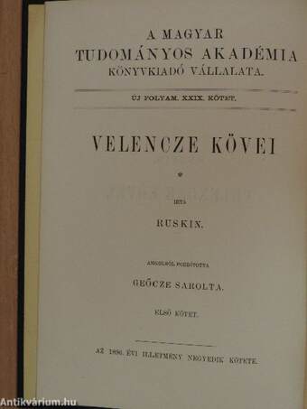 Velencze kövei I-III.