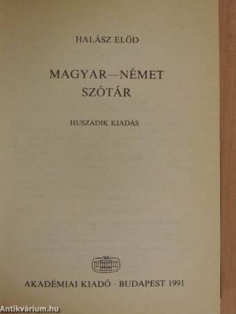 Magyar-német szótár