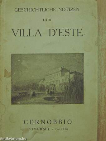 Geschichtliche notizen der Villa D'Este