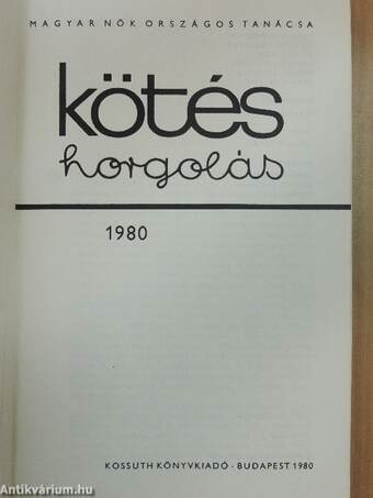 Kötés-horgolás 1980