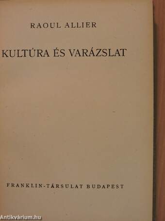 Kultúra és varázslat