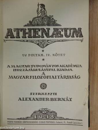 Athenaeum 1918.