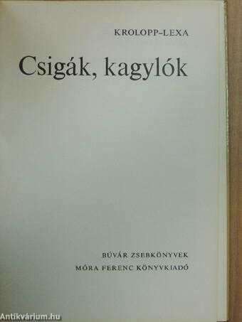 Csigák, kagylók