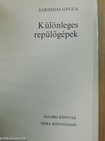 Különleges repülőgépek