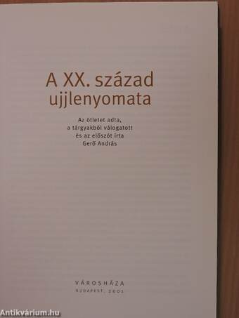 A XX. század ujjlenyomata