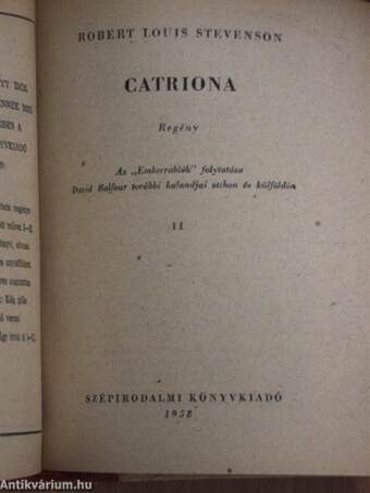 Catriona I-II.