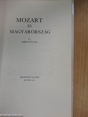 Mozart és Magyarország