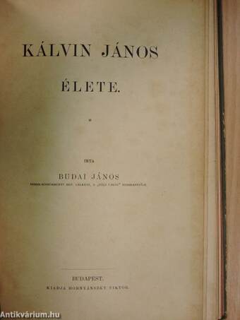 Kálvin János élete