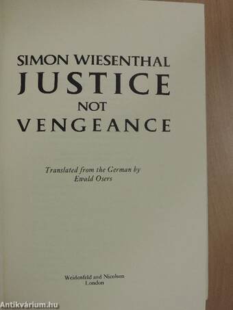 Justice not Vengeance