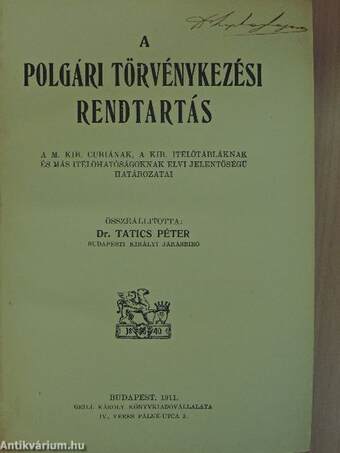 A polgári törvénykezési rendtartás