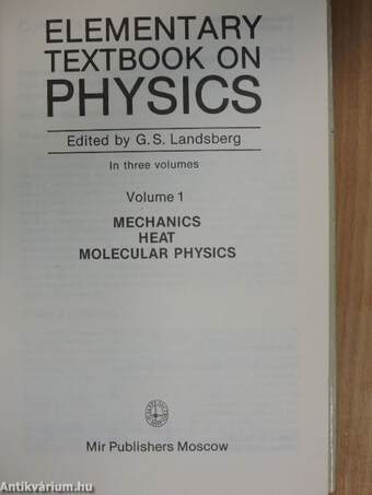 Elementary Textbook on Physics 1-3.