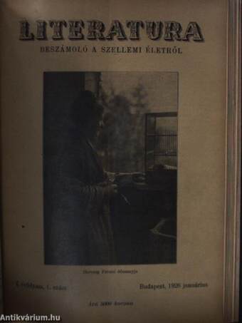 Literatura 1926. januárius-december