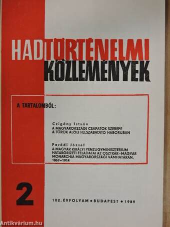 Hadtörténelmi Közlemények 1989/2.