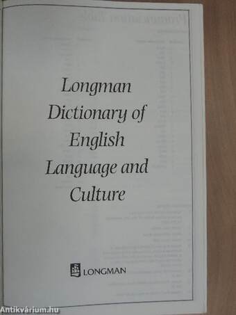 Longman Dictionary of English Language and Culture