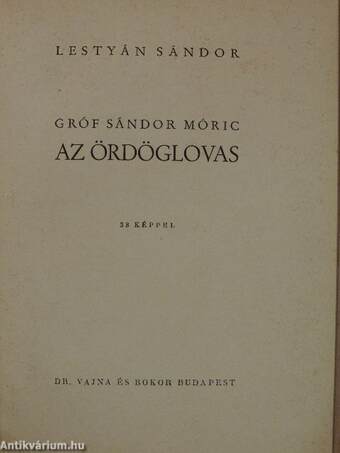 Gróf Sándor Móric az ördöglovas