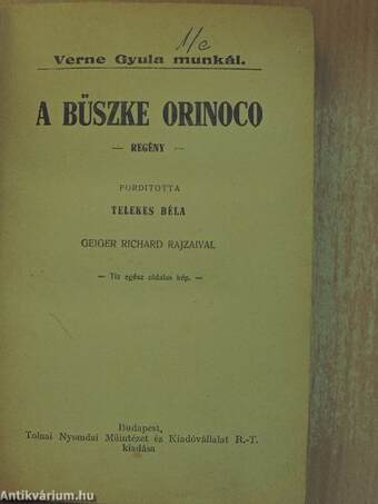 A büszke Orinoco