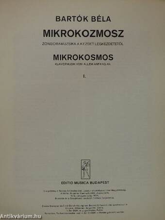 Mikrokozmosz zongorára I.