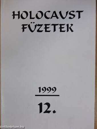 Holocaust füzetek 1999/12.