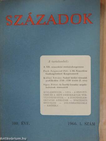 Századok 1966/1.