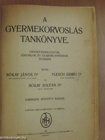 A gyermekorvoslás tankönyve