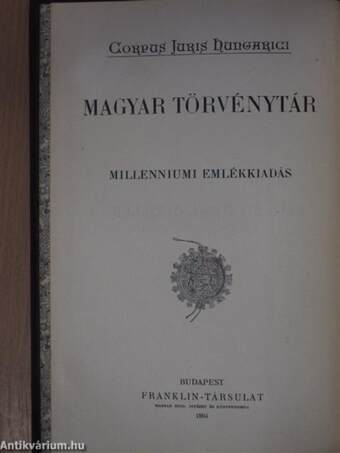 1903. évi törvényczikkek