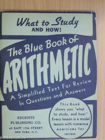 The Blue Book of Arithmetic