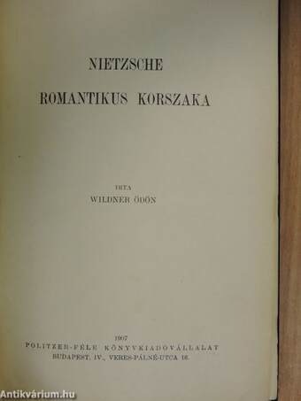 Nietzsche romantikus korszaka