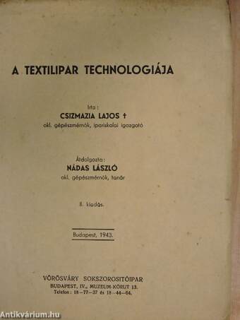 A textilipar technologiája