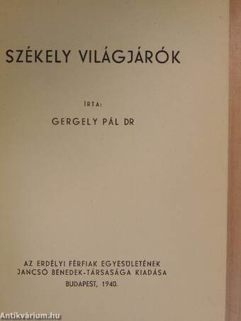 Székely világjárók