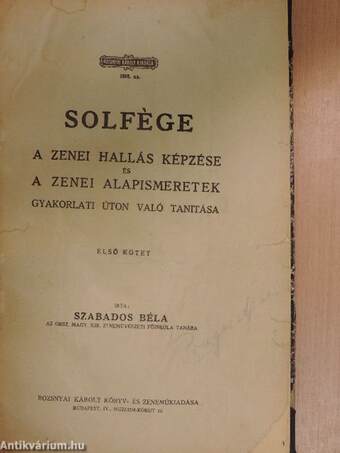 Solfége I.