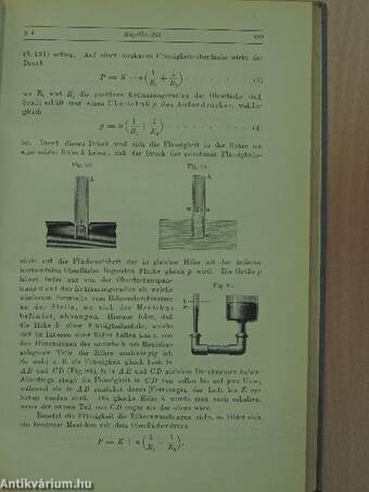 Die Lehre von den gasförmigen, flüssigen und festen Körpern I/2. (töredék)