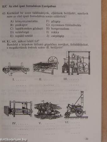 Történelem feladatgyűjtemény 7.