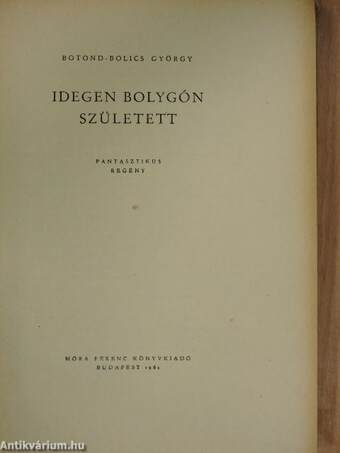 Idegen bolygón született